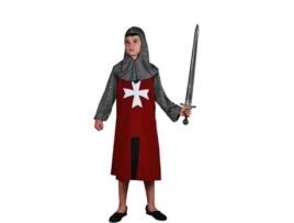 Fato de escudeiro medieval Borgonha para menino