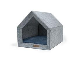 Casota Pethome Ecological Dog Kennel REXPRODUCT (Cinzento Claro E Azul - M)