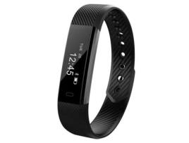 ELENXS Id115 Bluetooth Pulseira Conectada Relógio Inteligente com Tela Oled de 0 86 Polegadas para Iphone Android Preto