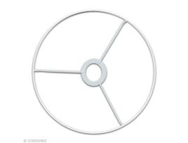 Círculo para abajur 20 cm Círculo para confecção de carcaça de abajur, em rilsan Diâmetro 20 cm - Adapta-se