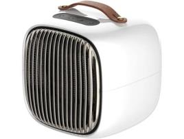 Mini Aquecedor de Cerâmica para Banheiro, 800 W com Oscilação de 65°, Silencioso (Branco)