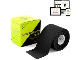 Kalahari 1 X Rolo De Fita Kinesiológica Profissional Com E-Book De Aplicações - Synthetic Kinesiology Tape Para Melhor Adesão E Resistência À Água