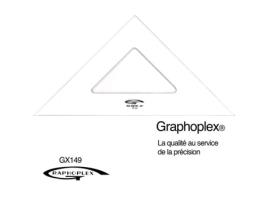 Quadrado 45° 3 arestas retas 37 cm - Graphoplex cor