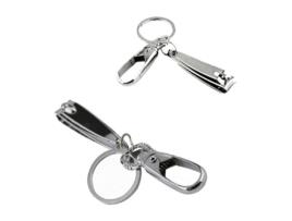 Defina 2pz. Chaveiro cortador de unhas com gancho para chave de aço