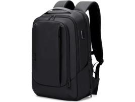 Mochila de viagem de negócios, bolsa de computador impermeável expansível com USB para mochila de computador de 15,6