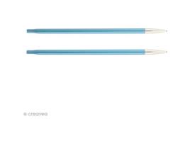 Agulhas circulares intercambiáveis - KNITPRO - 4 mm - Cor Azul - Tricô fácil - Acessório essencial