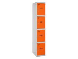 Simonlocker Profissional Desmontável 4 Portas 1/4 300 Inicial Cinza/Natural SIMON RACK