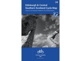 Livro Edinburgh amp Central Southern Scotland Cycle Map 24 de Cycle Maps UK (Inglês)