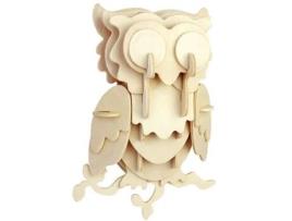 Kit de construção em madeira FSC - Cabeça de coruja - QUAY - 7 anos - Criança - Misto