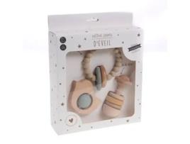 Caixa com 3 brinquedos de aprendizagem precoce Louison - Amadeus