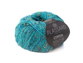 Fio tweedy de verão para crochê e tricô Corsia Turquoise 21