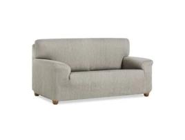 Capa de Sofá DOMAINET 4 Lugares (Cinzento - Algodão e poliéster - 220-250 cm)