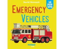 Livro Emergency Vehicles de David Hawcock (Inglês)