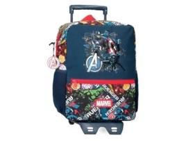 MARVEL Mochila Escolar com Carrinho Poliéster Legendary Azul
