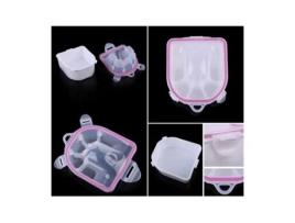 Aquecedor de água para tigela de imersão para manicure separa solventes para arte em unhas com 5 dedos