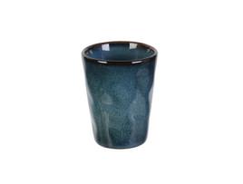 Xícara de café expresso - SABOR E DEGUSTAÇÃO - 100 ml - Cerâmica - Azul - Design artesanal