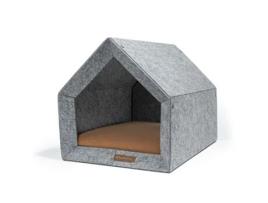 Casota Pethome Ecological Dog Kennel REXPRODUCT (Cinzento Claro E Laranja - S)