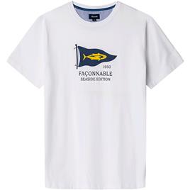 FaÇonnable Camiseta De Manga Curta Yellow Fish