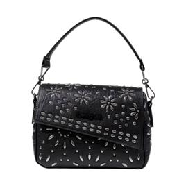 Desigual BOLSO METAL DANDELION PHUKET MINI, Negro - Ref.