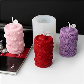Molde de Silicone Coração para Velas e Artesanato