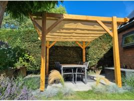 Toldo Ondulado Harmonica Areia 370 X 370 Cm WOVAR