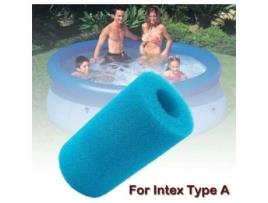 Filtro de espuma reutilizável para piscina Intex Tipo A - LEMONBEST - esponja filtrante - lavável - azul celeste LEMONBEST