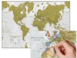 Livro Scratch the World wall map de Lovell Johns (Inglês)