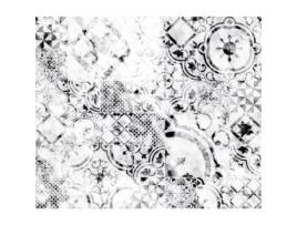 Splashback adesivo imitação de mármore alumínio - L. 70 x l. 60 cm - Branco