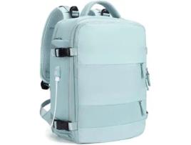 Mochila de viagem feminina com mochila para laptop à prova dágua com bolsa escolar separadora de sapatos