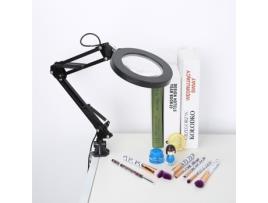 5X LED Tatuagem Lupa Lâmpada Clipe Delineador Manicure Beleza Luz --LIS HILILAND