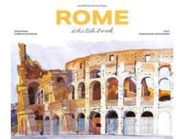 Livro Rome Sketchbook de Fabrice Moireau e Dominique Fernandez (Francês)