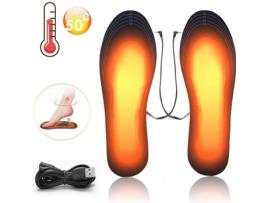 Almofada de aquecimento elétrico preto usb palmilhas elétricas sapatos para esporte ao ar livre inverno para unissex m YOKULI