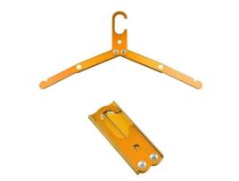 hk07597-Cabide dobrável em liga de alumínio. para viagens. Acampamento ao ar livre. Secagem portátil de roupas. organizado YWEI