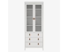 Cristaleira Madrid Branca 78X32X199Cm VIVA