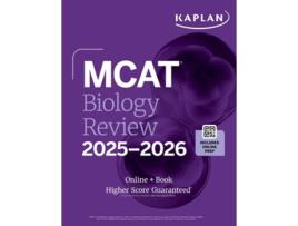 Livro MCAT Biology Review 2025-2026 de Kaplan Test Prep (Inglês)