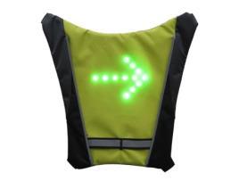 Colete de selim de bicicleta com led, carregamento com controle remoto e piscante, indica sua direção, selim de luz led - espigão de selim de ciclo