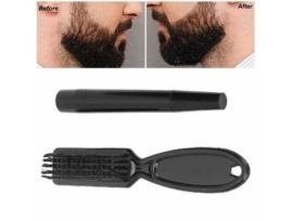 Qi112314 kit de preenchimento de lápis de barba preta para homens caneta de enchimento de escova de barba FAFEICY