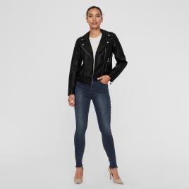 Vero Moda Blusão curto com fecho, imitação pele   