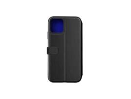 Capa Aba para iPhone 12 Mini BEETLECASE Plástico com Porta-Cartões Premium Preto