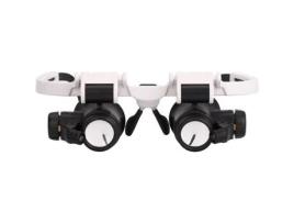 Lupas com 2 luzes LED Lupa de cabeça 8X 15X 23X Lupa de montagem na cabeça Lupa mãos livres S608 SSS