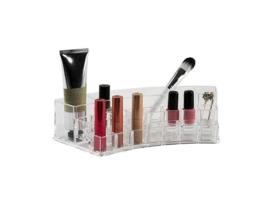 Organizador de cosméticos curvo Esy_10247 Organizador de maquiagem com 19 compartimentos