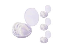 4 pares de facetas dentárias cosméticas - próteses temporárias - brancas - adulto - mistas S/MARCA