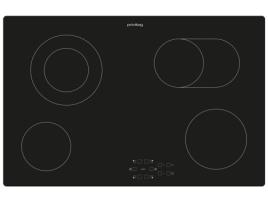 Pctac 7042 Ne Placa Preto Embutido 75 Cm Cerâmica 4 Zonas PRIVILEG