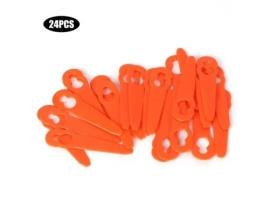 24 peças de reposição da lâmina de substituição do aparador de grama do cortador de grama dos pces apto para stihl polycut 2-2-junho CUQUE