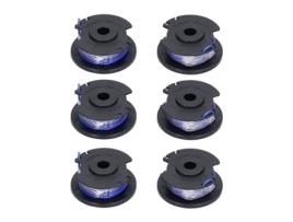 Carretel de aparador Dilwe 6 peças de substituição de linha de carretel de cortador para cortador de grama Ryobi 18V 24V 40V DILWE