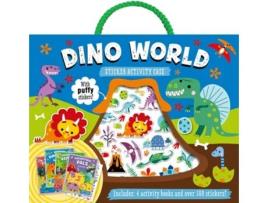 Livro Dino World Sticker Activity Case de Make Believe Ideas (Inglês)