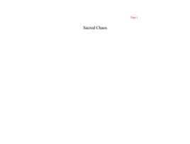 Livro Sacred Chaos de Francoise O'Kane (Inglês)