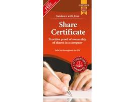 Livro Share Certificate de H M Williams Accountants (Inglês)