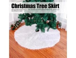 Capa de base para saia de árvore de Natal de pelúcia para decorações de Natal e ano novo (150 cm) DILWE