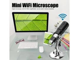 Microscópio sem fio wifi usb microscópio digital 50-1000x ampliação 8 luz led para inspeção de placa de circuito hb052 ESTINK